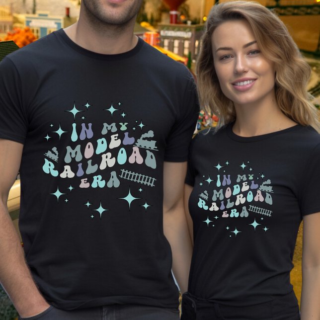 Model Railroad Hobby Custom Text on Back T-Shirt (Creator Uploaded)