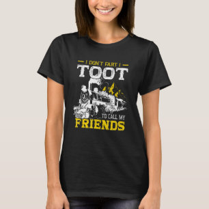 Model Railroad Layout Apparel Railway Locomotive T T-Shirt