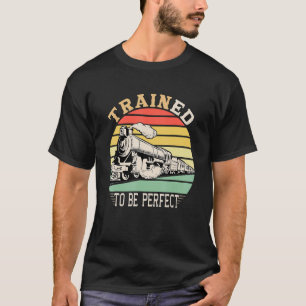 Model Railroad Layout Vintage Railway Locomotive T-Shirt
