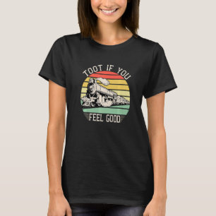 Model Railroad Layout Vintage Railway Locomotive T T-Shirt