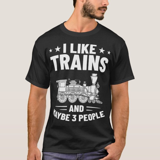 Model Railroad Rc Train Locomotive Engine Beginner T-Shirt (Front)