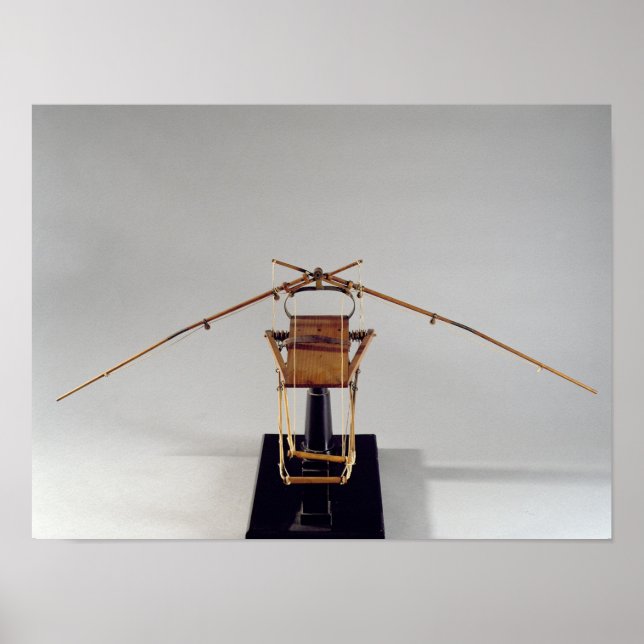 Model reconstruction of da Vinci's design Poster (Front)