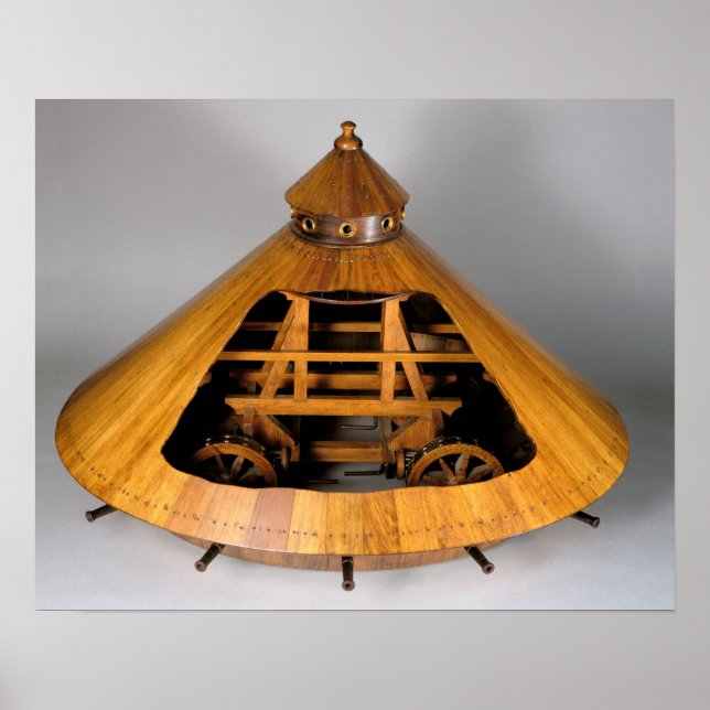 Model reconstruction of da Vinci's design Poster (Front)