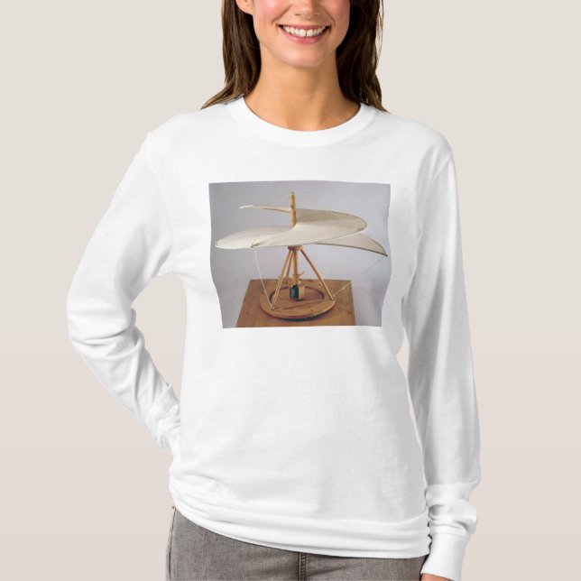 Model reconstruction of da Vinci's design T-Shirt (Front)