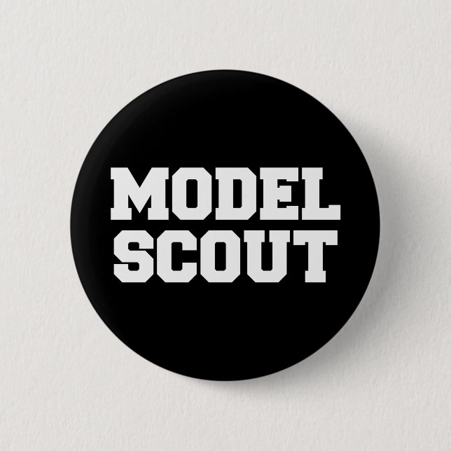 MODEL SCOUT 6 CM ROUND BADGE (Front)