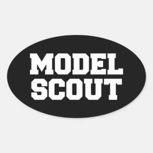 MODEL SCOUT OVAL STICKER