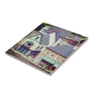 Model Seaside Buildings Ceramic Tile