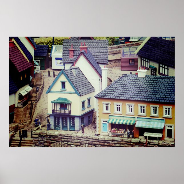 Model Seaside Buildings Poster (Front)