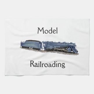 Model Steam Locomotive Tea Towel