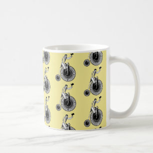 Model T Penny Farthing Classic - Black and White Coffee Mug