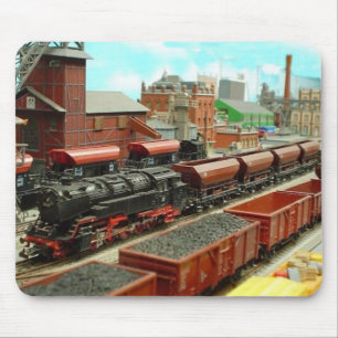 Model Train Station Mousepad