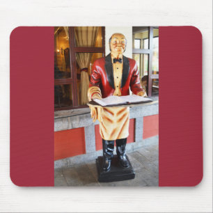 Model waiter mouse pad
