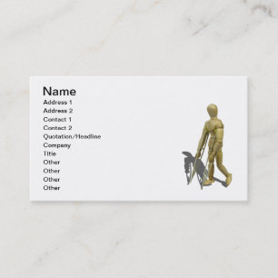 Model Walking with Crutches Business Card