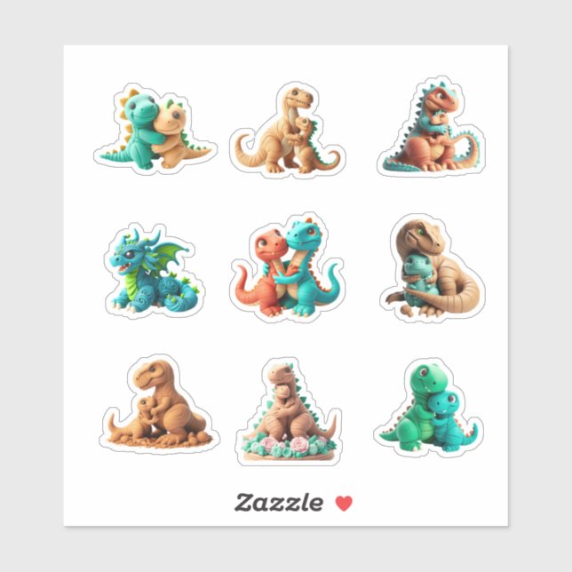 modeling clay collection dinosaures (Sheet)