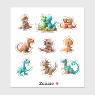 modeling clay collection of dinosaures