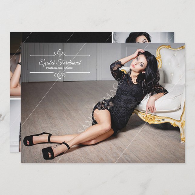 Modelling Comp Card (Front/Back)