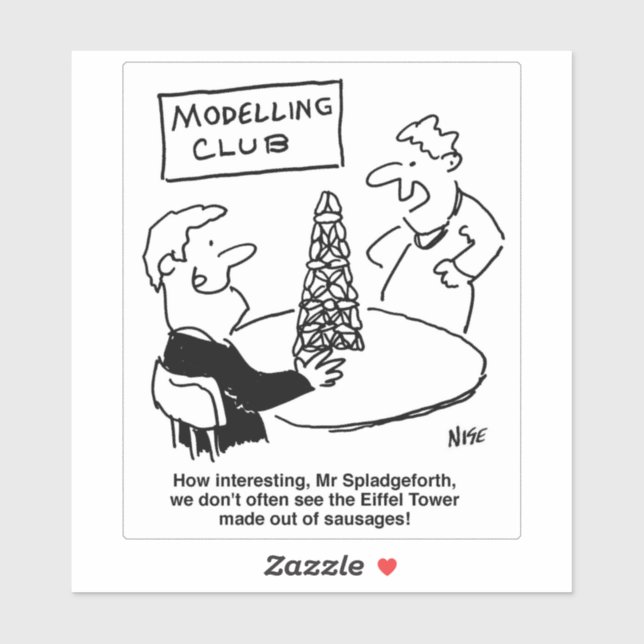 Modelling Eiffel Tower Cartoon (Sheet)