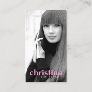 Models and Actors Modern Headshot III Business Card