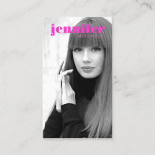 Models and Actors Modern Headshot IV Business Card