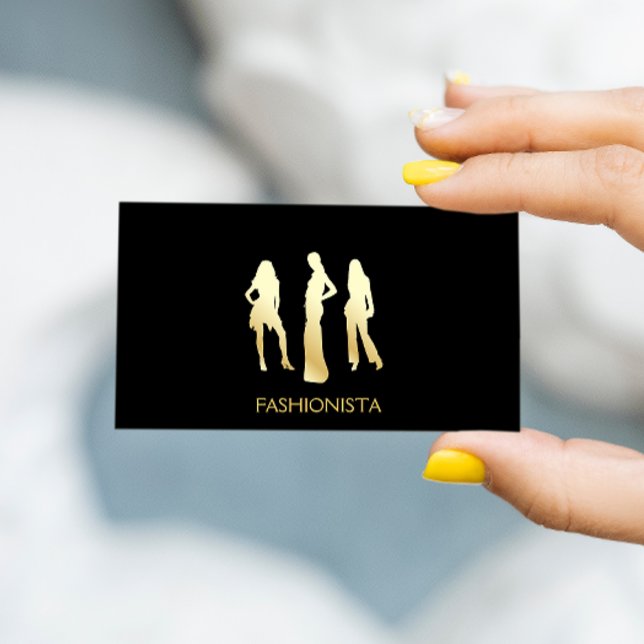 Models (gold) business card (Creator Uploaded)