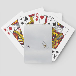 Models Of German WW1 Fighters Playing Cards