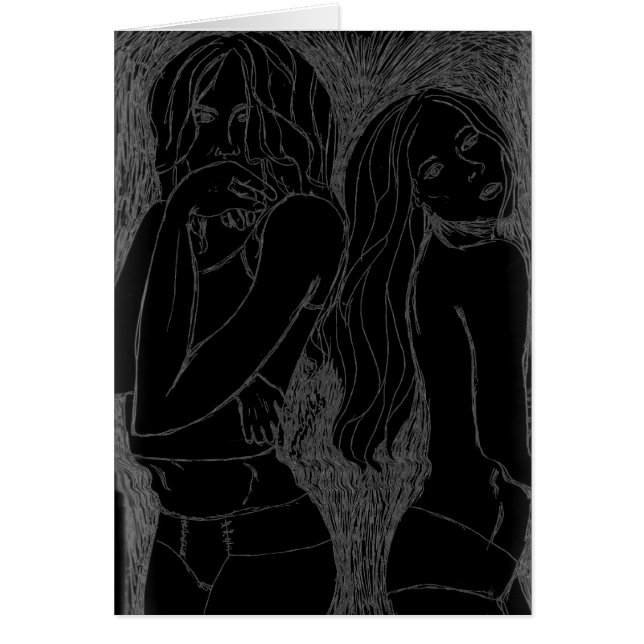 MODELS POSING1 Blank Card (Front)