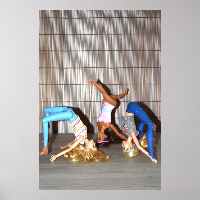 Models Working Out. Poster (Front)