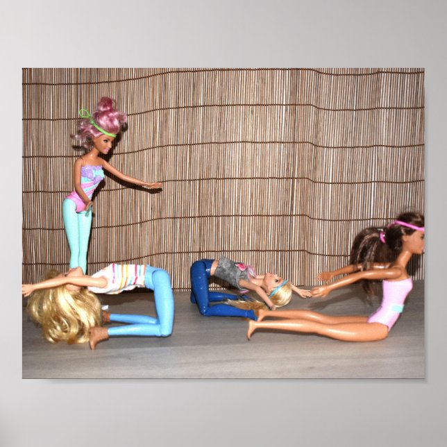 Models Working Out. Poster (Front)