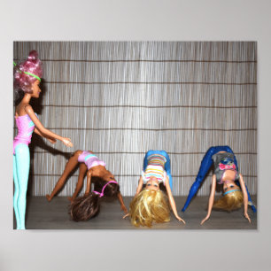 Models Working Out. Poster