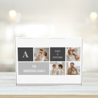 Moden 3Collage Photo & Grey Best Family Gift