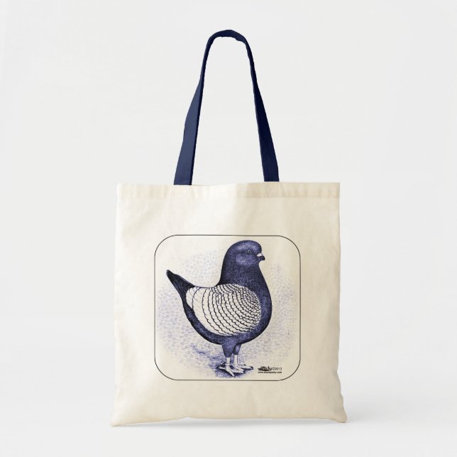 Modena Argent Pigeon Tote Bag (Front)