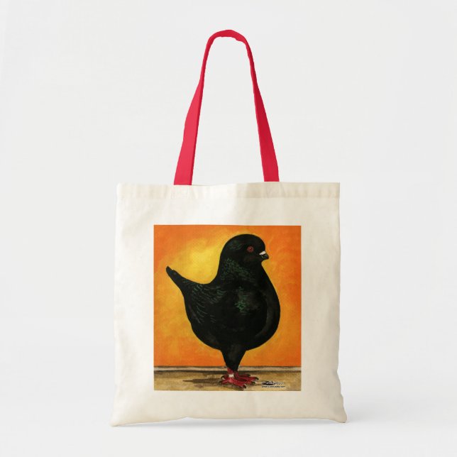Modena Black Schietti Pigeon Tote Bag (Front)
