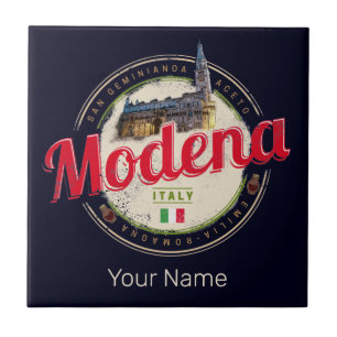 Modena Emilia-Romagna Balsamic Italy Souvenir Ceramic Tile