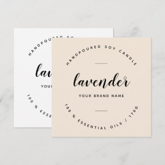 Moder candle label instant download invitation