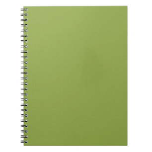 Moderate Lime Green Solid Colour Notebook