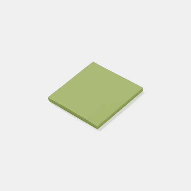 Moderate Lime Green Solid Colour Post-it Notes (Angled)