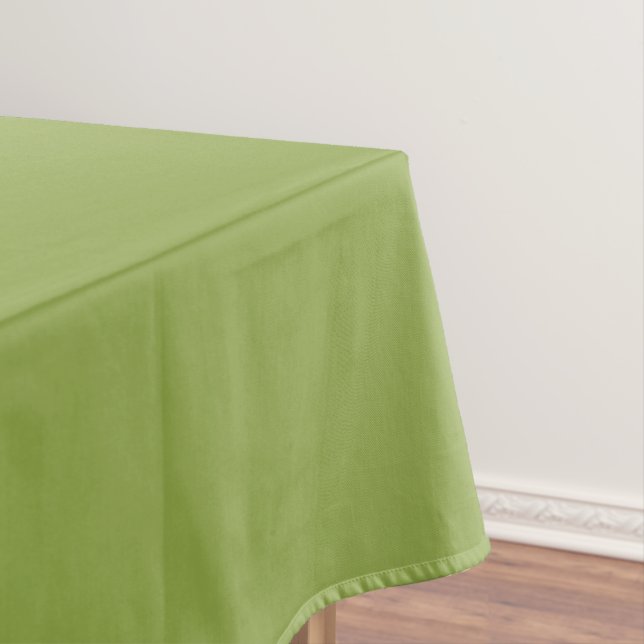 Moderate Lime Green Solid Colour Tablecloth (In Situ)