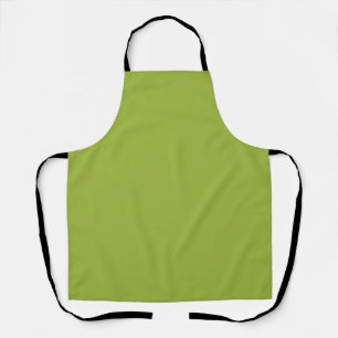 Moderate lime green (solid colour) yellow- green Apron