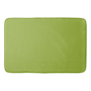 Moderate lime green (solid colour) yellow- green Bath Mat