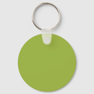 Moderate lime green (solid colour) yellow- green Key Ring