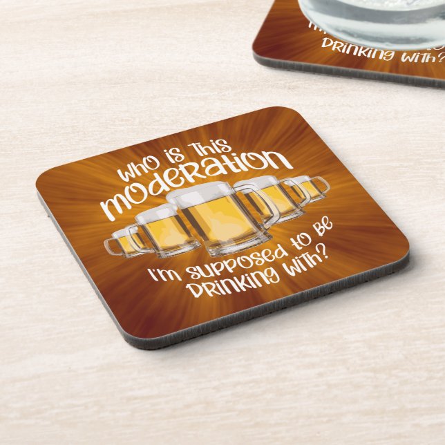 Moderation (in drinking) coaster (Left Side)