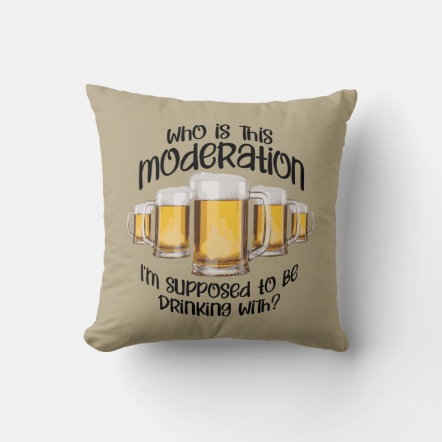 Moderation (in drinking) cushion (Front)