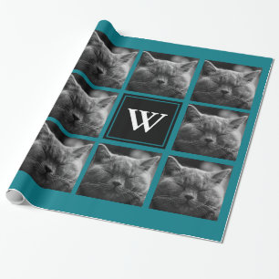 Modern 10 Instagram Style Family Photos Collage Wrapping Paper
