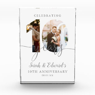 Modern 10th Wedding Anniversary 2  Photo Block