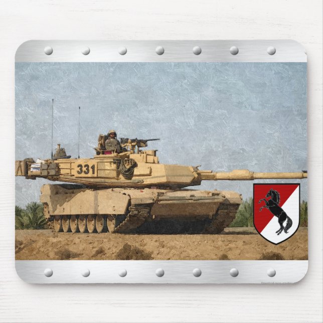 Modern 11th ACR M1 Abrams Tank Mouse Pad (Front)