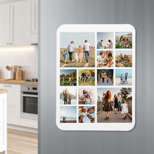 Modern 14 Photo Collage Magnet
