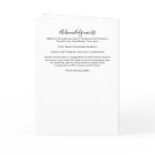 Modern 16-Photo Folded Funeral Program