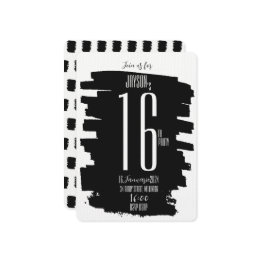 Modern 16th Birthday party invite