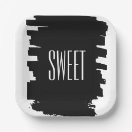 Modern 16th Birthday Party paper plates