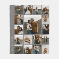 Modern 17 Photo Collage Editable Colour